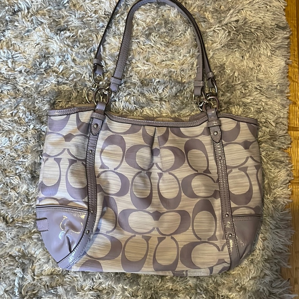 Purple Coach Purse